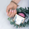 Gel modelador para uñas sin HEMA/Di-HEMA con aceite de árbol de té MollyNails HerbaLine Sugar Pink by Gosia Kruś 15 g