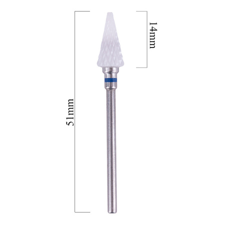 Triangle-Keramikfräser zum Abtragen von Masse, Tannenbaumform, konisch, S 3/32'' (mittel)
