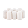 Pedicure caps 7 mm, 240 grit, 10 pcs, ABS Podo AlleMed, White