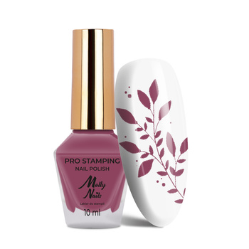 Lakier do stempli i stampingu MollyNails PRO Stamping Dusty Pink Berry Nr 18 10ml