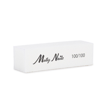 MollyNails 100/100 Premium White Polishing Block