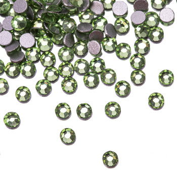 Strass en verre pour ongles SS5 Peridot, environ 1440 pièces par paquet