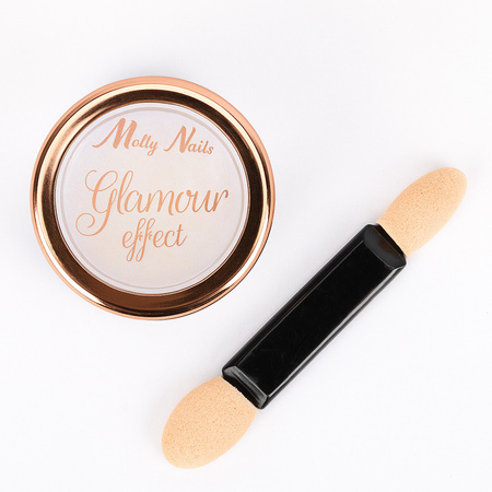 Pyłek do paznokci Glamour effect MollyNails z pacynką Nr 5 1g