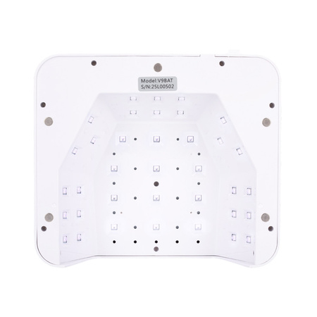 MollyNails 36-W-UV/LED-Nagellampe für Hybridlacke, Gele und Acrylgele, kabellos, weiß, V9BAT