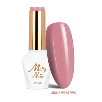 MollyNails Glamour Women Powder Pink Dress HEMA/Di-HEMA Free Hybrid Nail Polish 8g No. 03