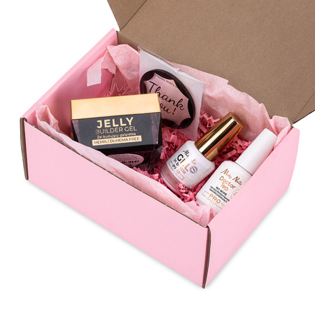 MollyNails PRO MATCH SYSTEM 2+1 Biscotti : 2 gels de construction + Doctor Top 15 g