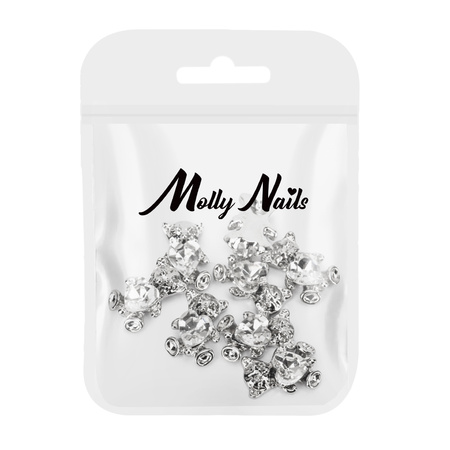 Ozdoby do paznokci misie 3D MollyNails Nr 1 10 szt