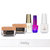 MollyNails PRO MATCH SYSTEM 4+1 Milky 3 builder gels + base + Doctor Top 15g