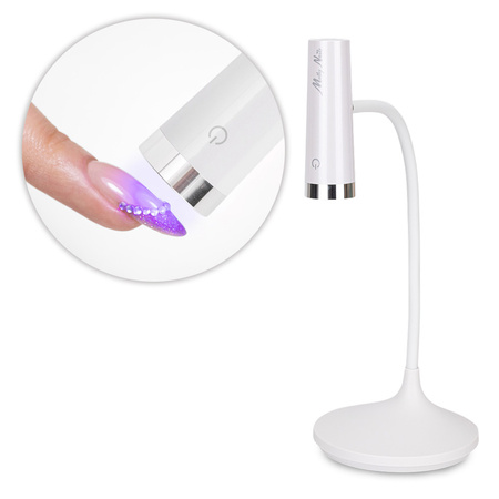 Lampe à ongles LED 3 W MollyNails pour vernis hybrides, gels et acrylogels, sans fil, blanche, modèle U2