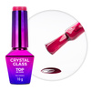Farbenfrohes Top-Coat ohne Abwischen – „Crystal Glass“ von MollyNails in der Farbe „Raspberry“, HEMA/Di-HEMA-frei, 10 g