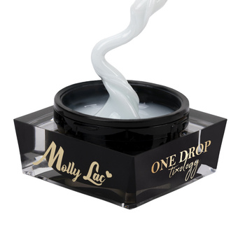 Gel de construction thixotrope MollyLac One Drop Tixology Silky White 5 g