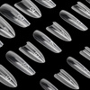 Doppelte Sandwich-Formen für die Nagelmodellage, oval, W557, MollyNails, 240 Stück