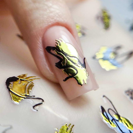 Selbstklebende Nagelsticker, Muster TH-1115