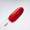 Colorful top coat without washing Crystal Glass MollyNails Red HEMA/Di-HEMA Free 10g