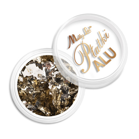 MollyLac Metallic-Nagelstaub, Aluminiumflocken, 0,2 g, Nr. 9