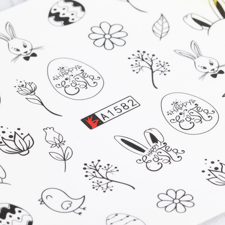 Easter Water-Slide Nail Stickers A-1582