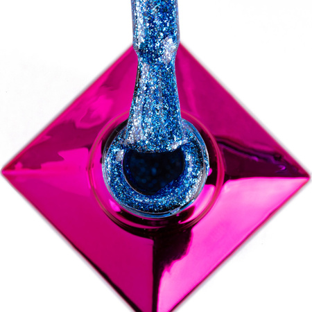 Esmalte híbrido MollyNails Luxury Glam Cosmic Love 8 g, n.º 544