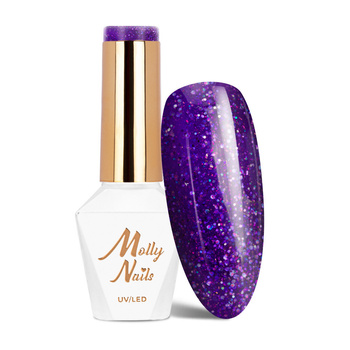 Lakier hybrydowy MollyNails Spotlight Tinkleberry HEMA/Di-HEMA Free 8g Nr 636