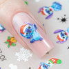 Naklejki do paznokci samoprzylepne świąteczne stitch MollyNails JO-2583