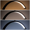 Lampada cosmetica a LED ad arco da 45 W, da pavimento, senza ombre, nera HQ-U28