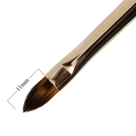 Gelix Gel-Pinsel, schwarz, oval, Borstenlänge 11 mm, Laskovska Brushes