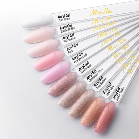 Acrylogel Polygel builder gel for extension AcrylGel MollyNails HEMA/Di-HEMA Free Vanilla Muffin 30 ml