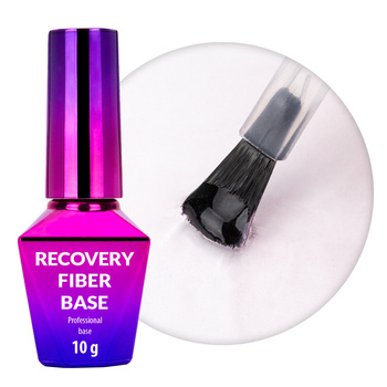 Base ibrida Recovery Fiber Base MollyNails Clear Pink 10 g