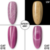 Esmalte híbrido que brilla en la oscuridad «ojo de gato» MollyLac Night Glowing One Caress sin HEMA ni Di-HEMA, 10 g, n.º 674