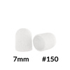 Capuchones para pedicura de 7 mm, grano 150, 10 unidades, Fabric Podo AlleMed, blanco