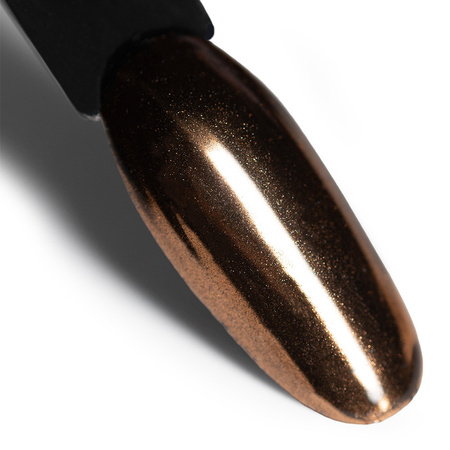Дзеркальний пилок для декорування нігтів MollyLac Glass Effect Carmel № 13