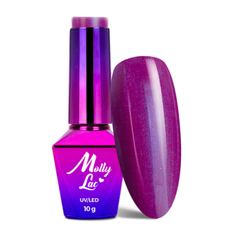 MollyLac Bling it on! Purple Chic hybrid nail polish 10g No. 504