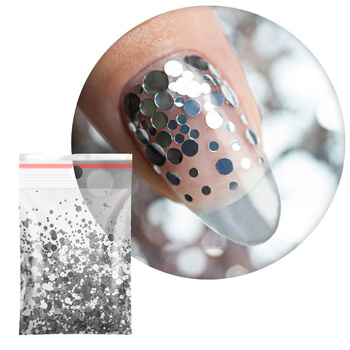 Decorazioni colorate per unghie Pop-Up! Lentiggini, confetti, goccioline, puntini, cerchietti Princess Nails n. 2 20 g