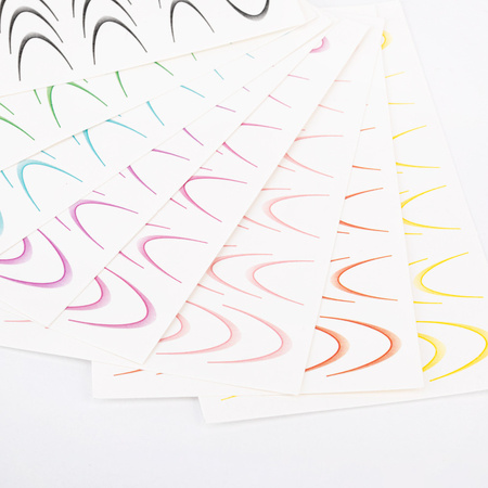 Adhesivos gradientes para uñas / French / Ombré / Línea de sonrisa francesa, juego de 8 colores STZ48-STZ55