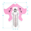 Modèles de chablons pour extension d'ongles MollyNails, rose transparent, 200 pièces