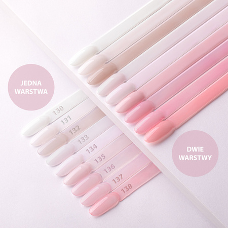 Vernis hybride MollyNails French Manucure Rose Nude sans HEMA/Di-HEMA, 8 g, n° 135