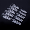 Tips in confezione a forma di ballerina trasparente, modello 6, 11 misure, 500 pezzi