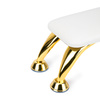 MollyNails White Manicure Rest with Gold Legs