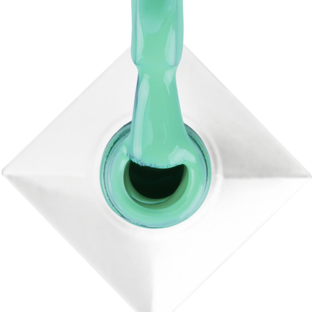 Esmalte híbrido MollyNails Green Party Total Mint sin HEMA ni Di-HEMA, 8 g, n.º 82