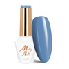 Vernis hybride MollyNails Blue Sky Clear Blue sans HEMA/Di-HEMA, 8 g, n° 113