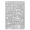 Plate with patterns for stamps plus-027