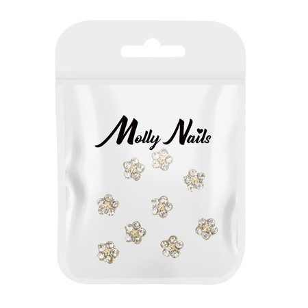 3D-Blumen-Nageldekorationen von MollyNails K1117, 10 Stück
