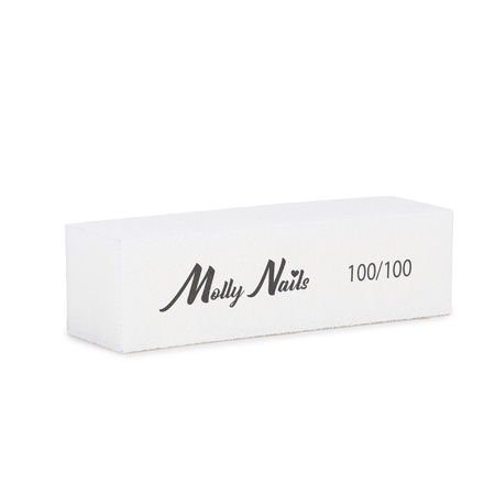 MollyNails 100/100 Premium White Polishing Block