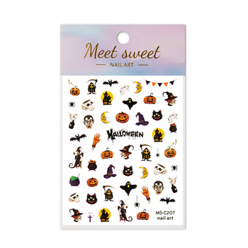 Naklejki do paznokci cienkie samoprzylepne halloween MS-C207