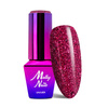 Smalto ibrido MollyNails Luxury Glam Midnight Kiss 8 g n. 548