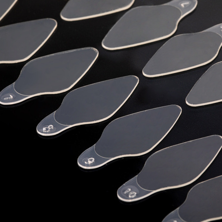 Self-adhesive silicone molds for Dual Form oval short ST012-2 MollyLac 24 pcs.