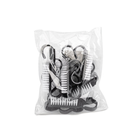 Small Black Manicure and Dust Brush, 10-Pack