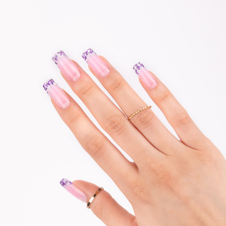 Dried flowers for nail art MollyLac Purple 5 pcs