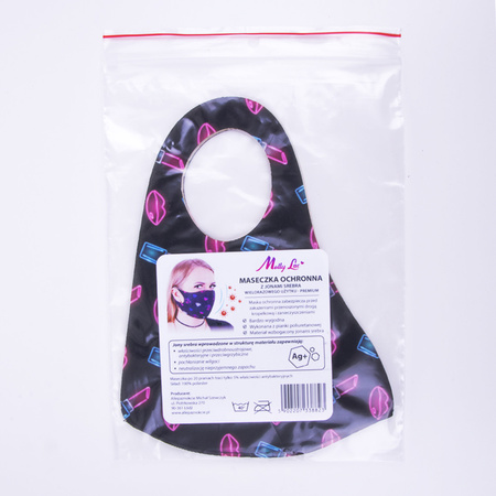 Masque de protection réutilisable haut de gamme GRL PWR S/M avec nano-argent, 1 pièce
