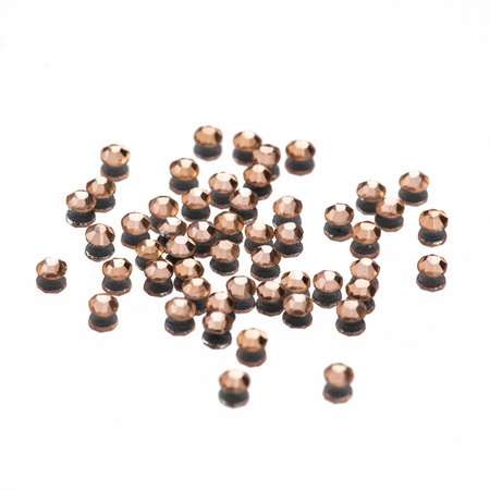 SS3 Light Peach glass nail rhinestones, approx. 50 pcs.
