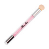 Pinceau éponge double face MollyNails pour l'ombré et le nail art, avec tampon orné de strass roses